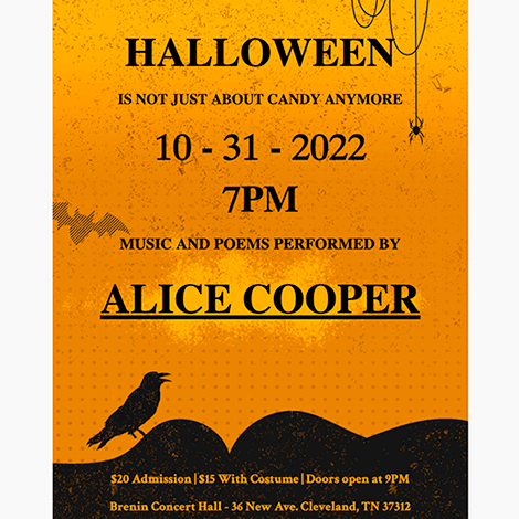 Halloween Performance Event Flyer